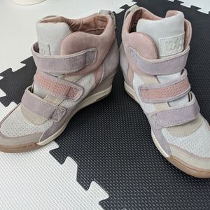 ASH Limited wedge heel suede sneaker size 40, worn 3 times